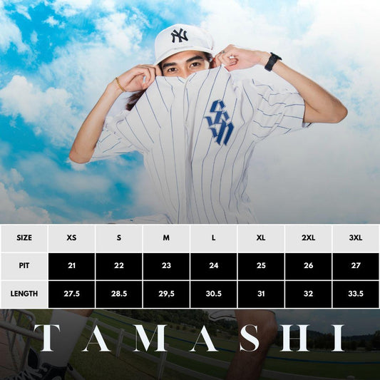 Tamashi Baseball Oversized Jersey Monogram Design 250gsm