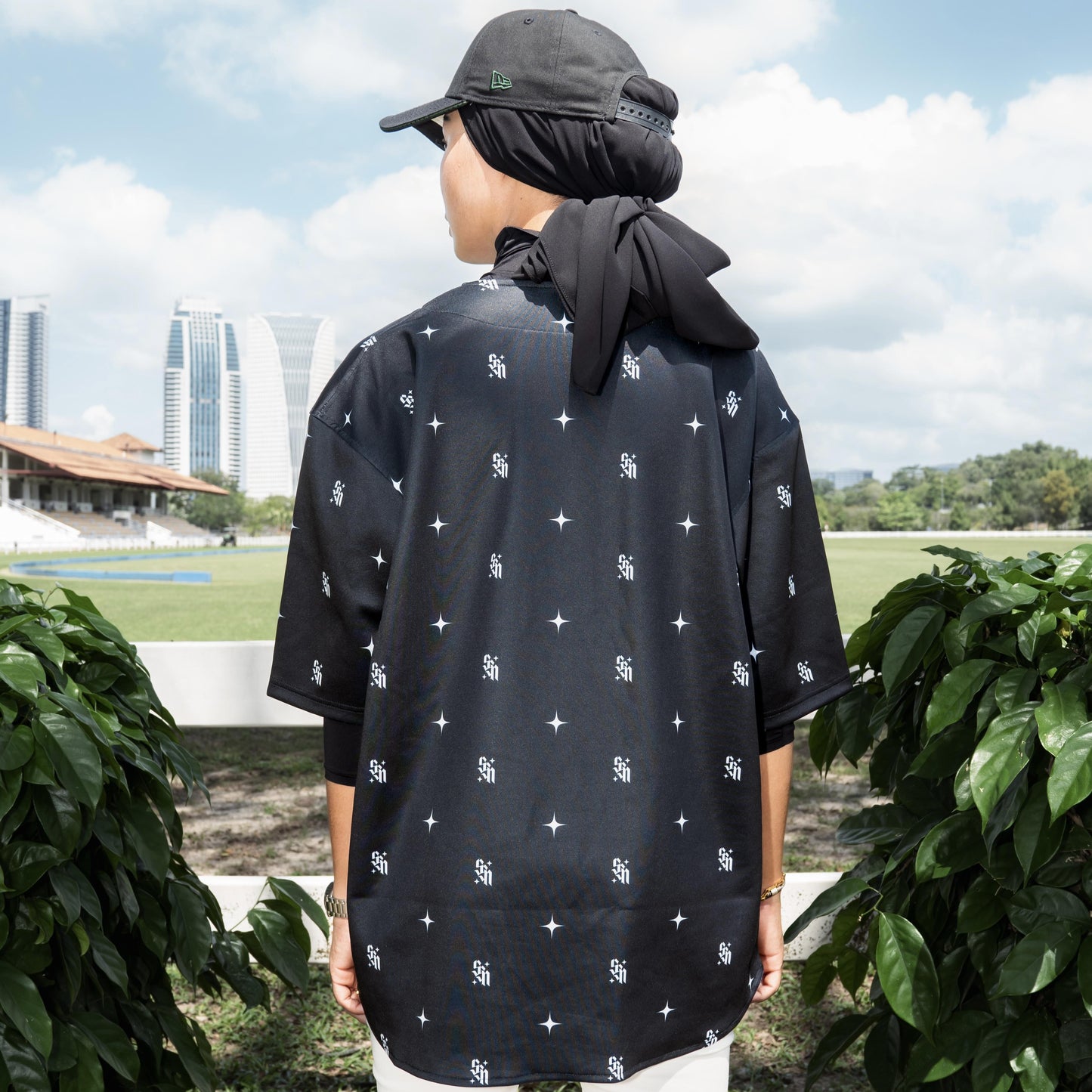 Tamashi Baseball Oversized Jersey Monogram Design 250gsm