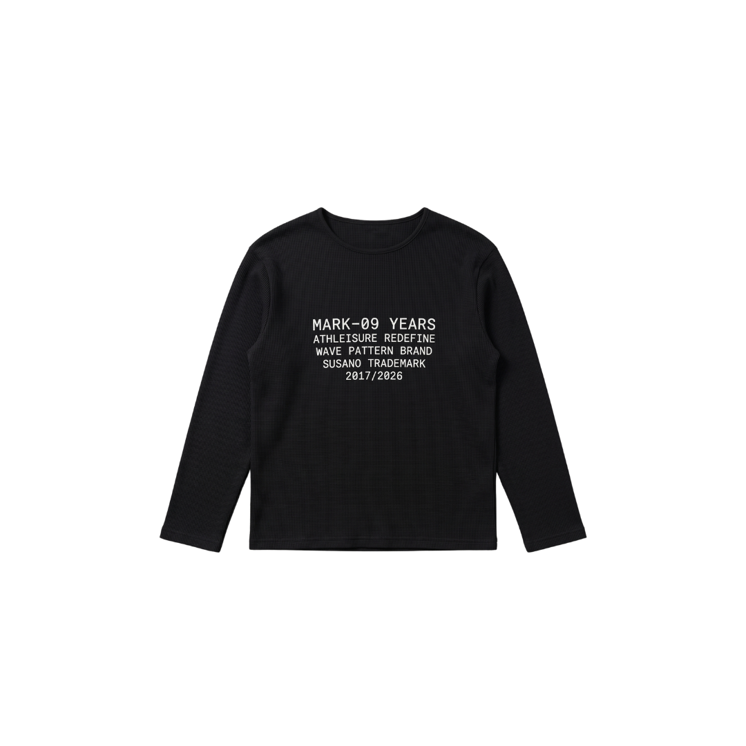 Black Waffle Tee