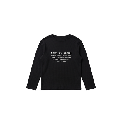 Black Waffle Tee