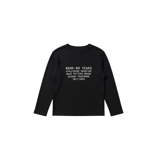 Black Waffle Tee