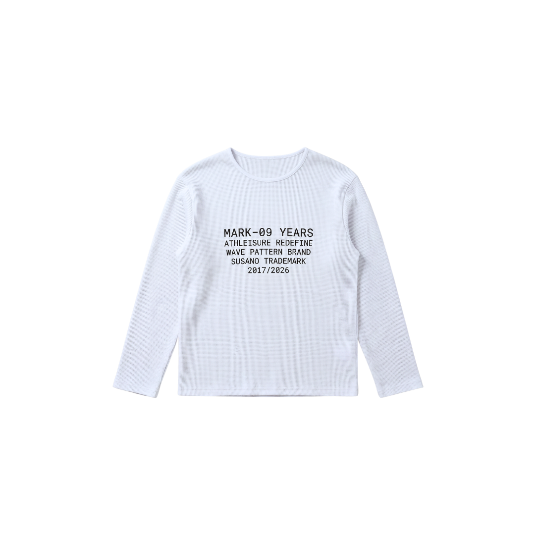 White Waffle Tee