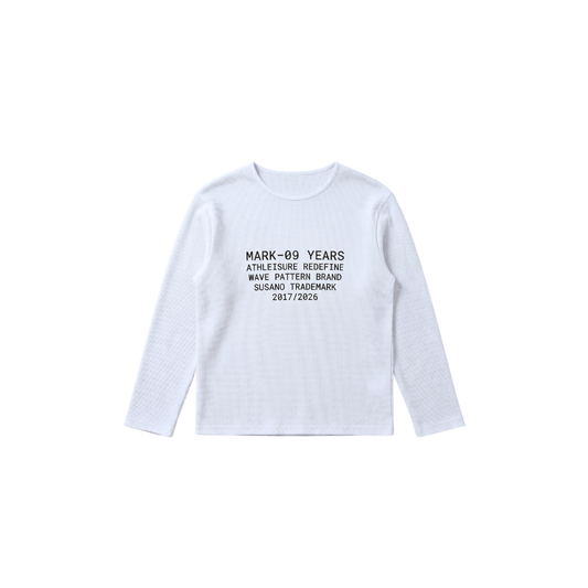 White Waffle Tee