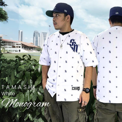 Susano Tamashi Baseball Oversized Jersey Monogram Design 250gsm