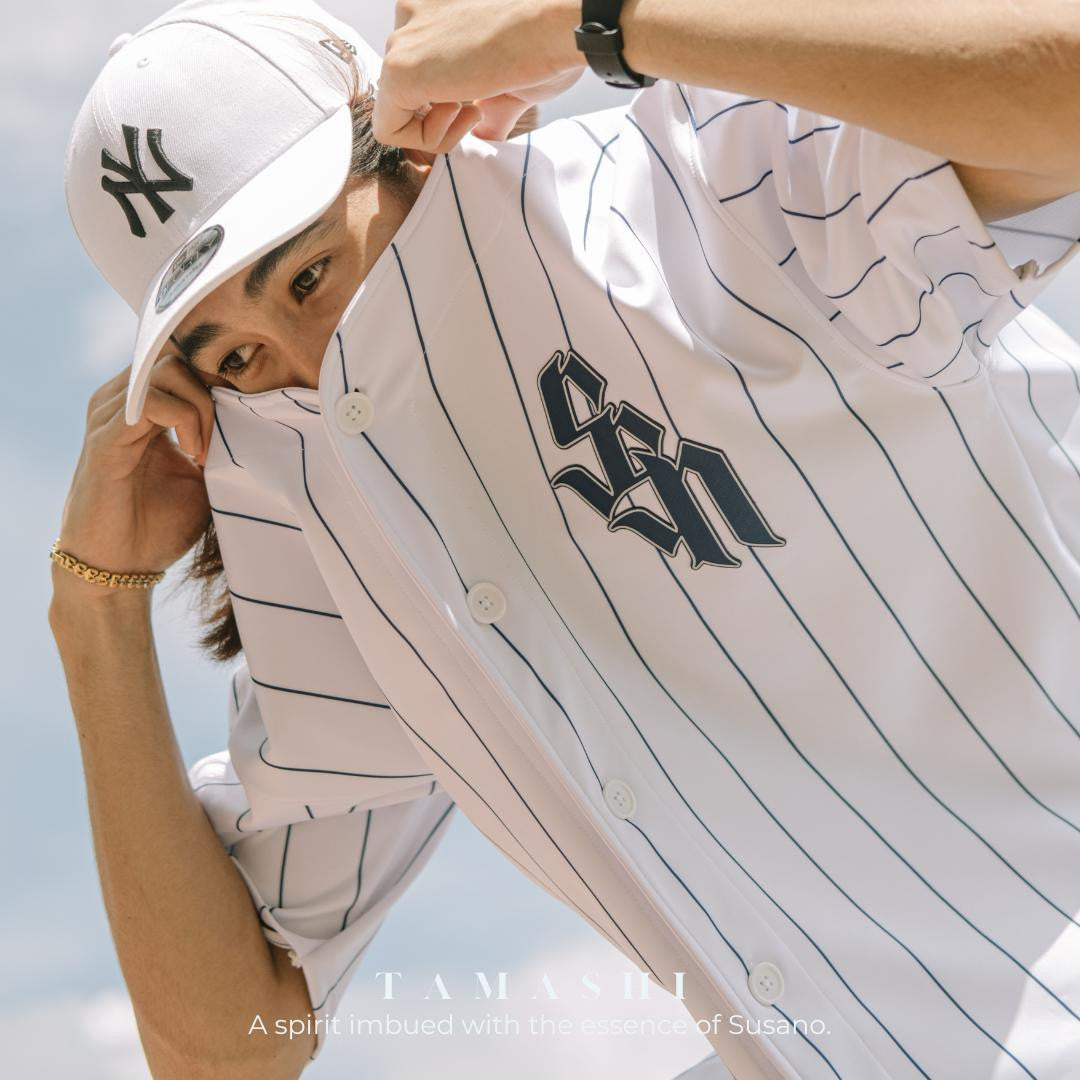 Susano Tamashi Baseball Oversized Jersey Stripe Design 250gsm