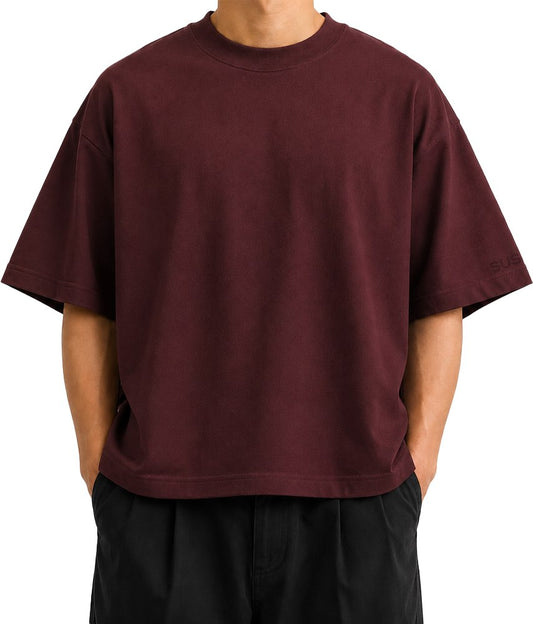 (NEW) Blank Tee Susano Shirt Maroon