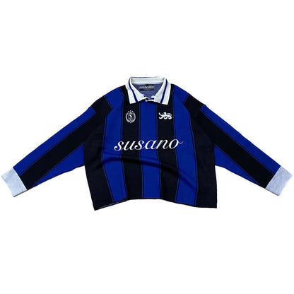 (NEW) BLUE BLACK KNITWEAR JERSEY