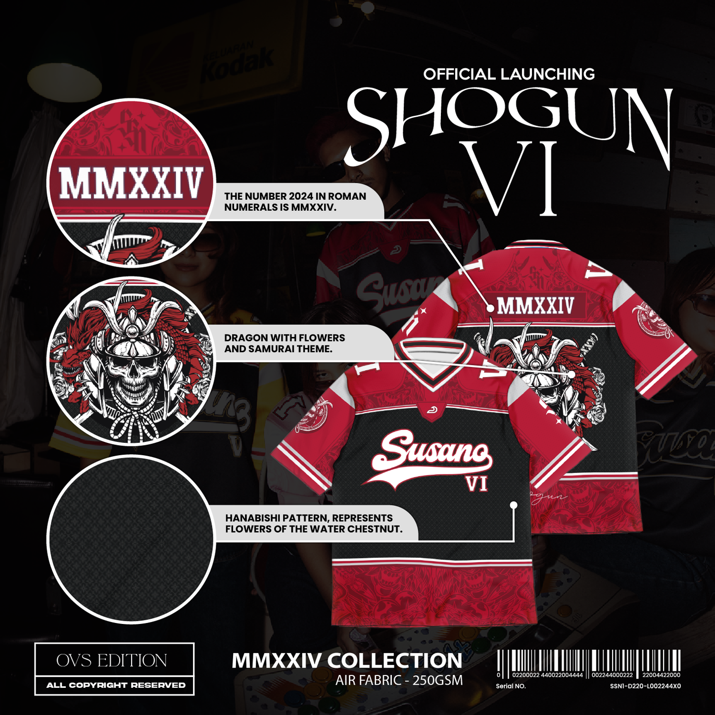 Susano Shogun VI Oversized Jersey 250gsm