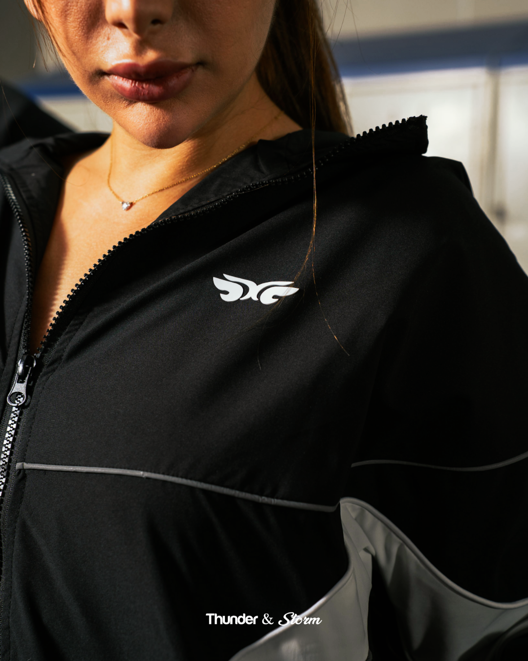 Thunder & Storm Reflective Windbreaker Set With Pants