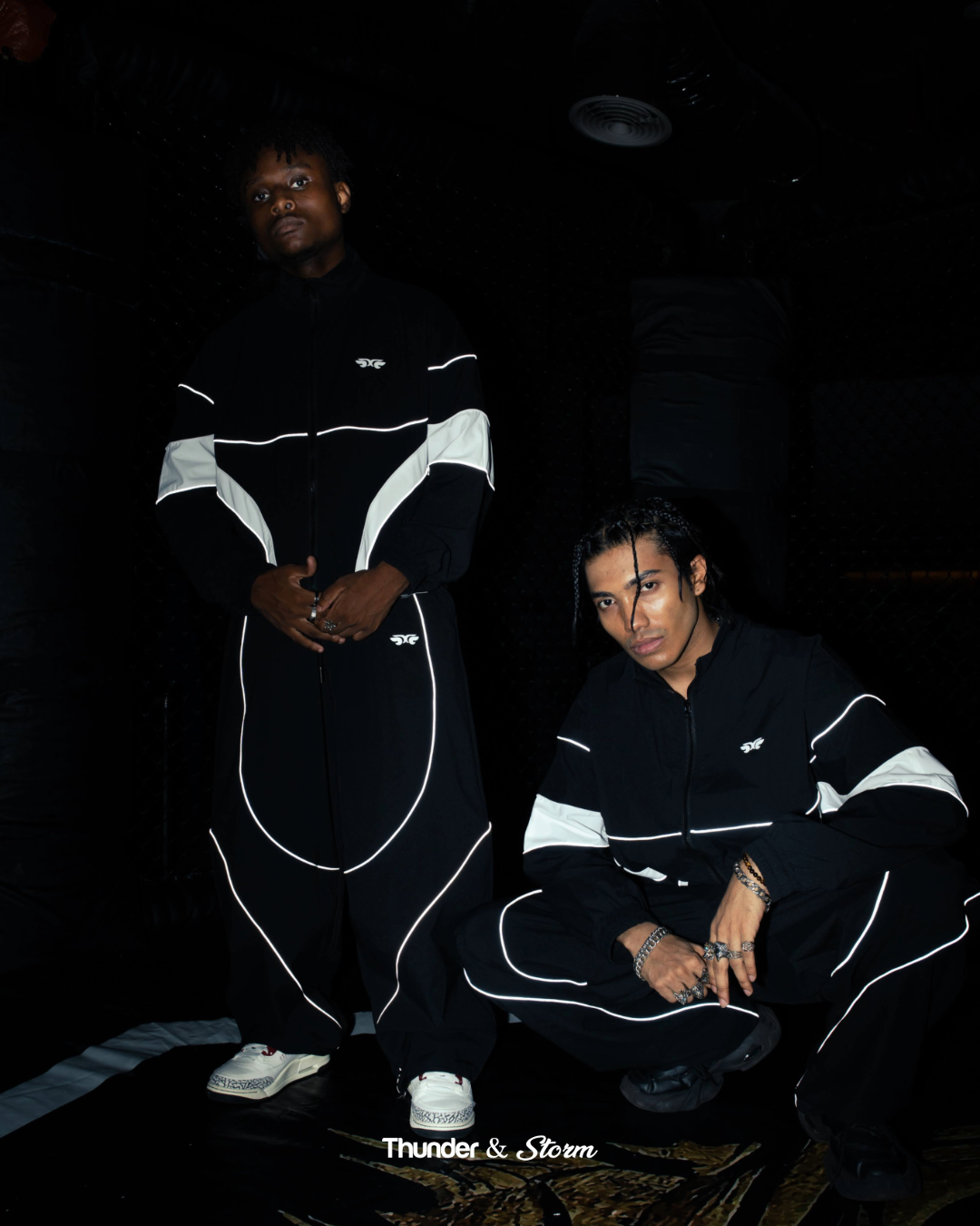 Thunder & Storm Reflective Windbreaker Set With Pants
