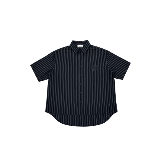 Pinstripe League Shirt Black