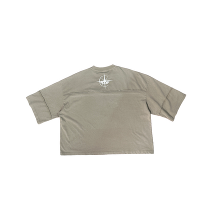 [NEW] Behind The Sun Washed Distress Tee Beige