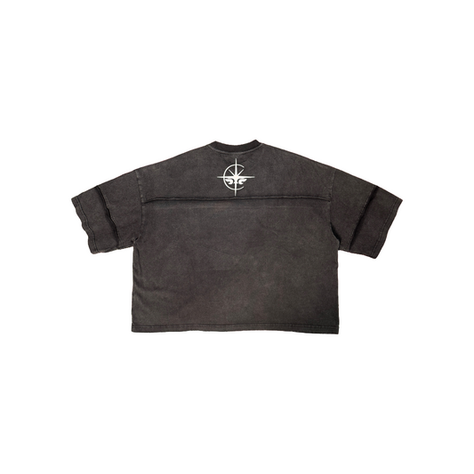 [NEW] Behind The Sun Washed Distress Tee Black