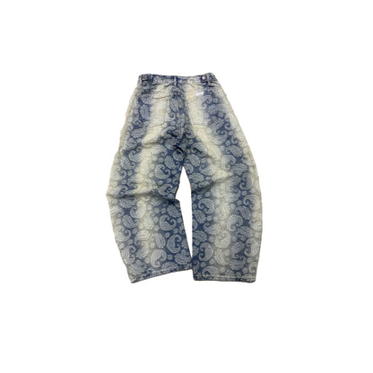 Paisley Jacquard Denim Jeans