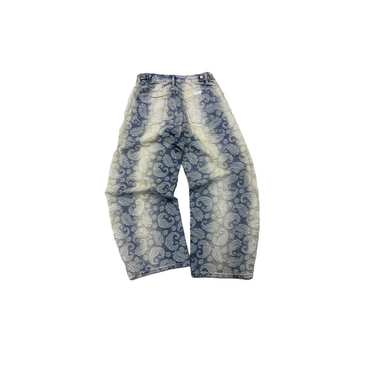 Paisley Jacquard Denim Jeans